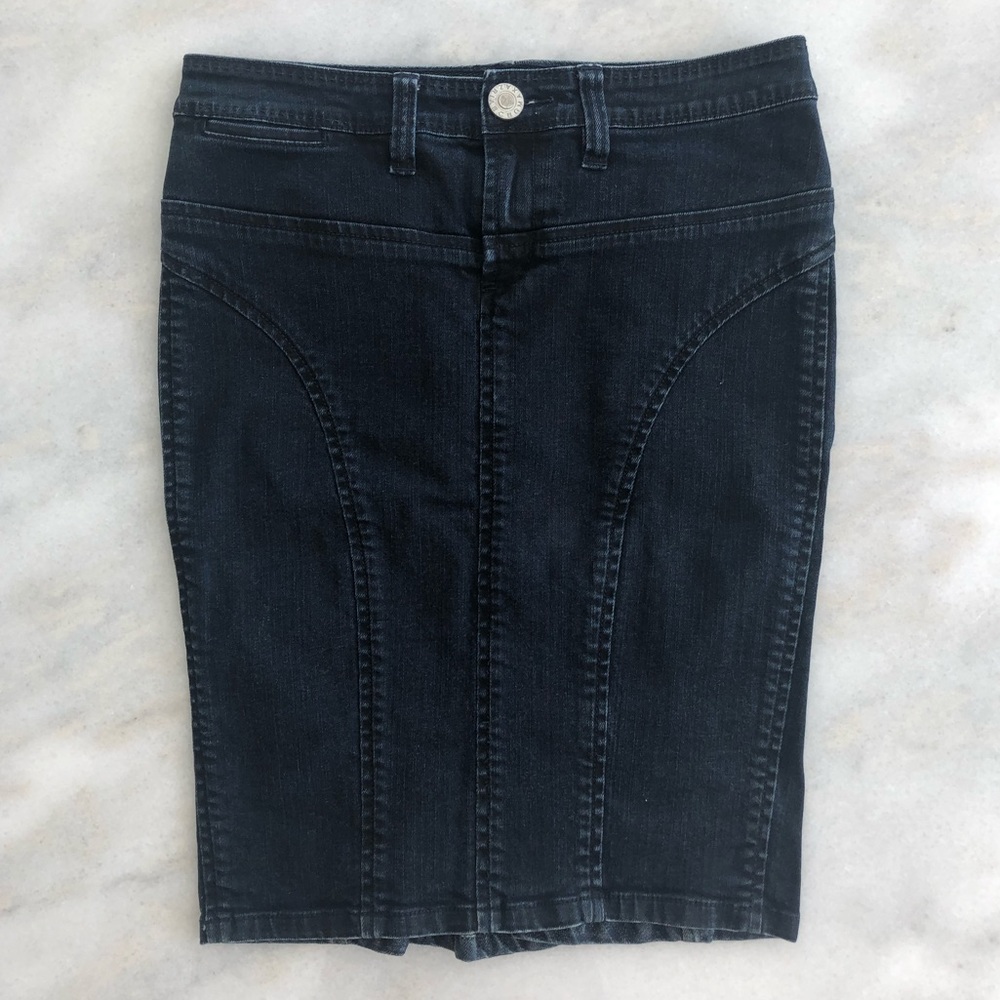 BCBG Denim Pencil Skirt